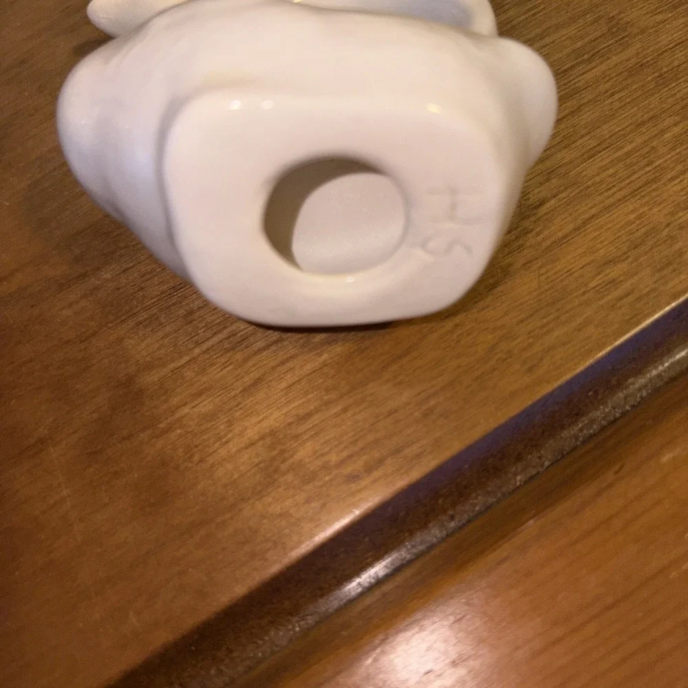 White GEESE Ceramic Napkin Rings (set of 4)